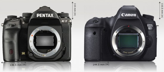 Pentax K-1 vs. Canon EOS 6D