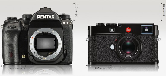 Pentax K-1 vs. Leica M 262