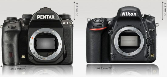 Pentax K-1 vs. Nikon D750