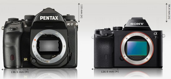 Pentax K-1 vs. Sony a7