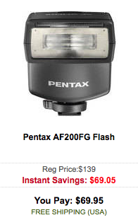 Pentax AF200FG flash