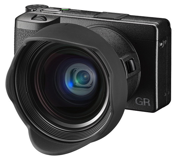 Ricoh GR III with GW-4 wide conversion lens, external flash, GK-1 