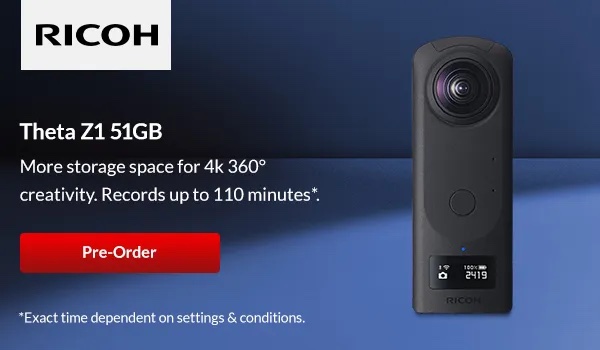 The new Ricoh Theta Z1 51GB camera is now available for pre-order