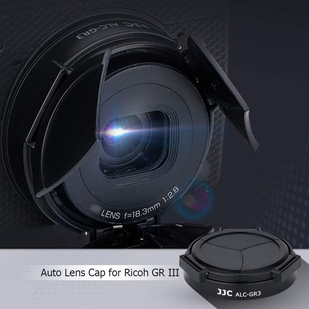 JJC LC-GR3 Lens Cap with Soft EVA Interior for Ricoh GR III/GR II Cameras Lens Cover Protector