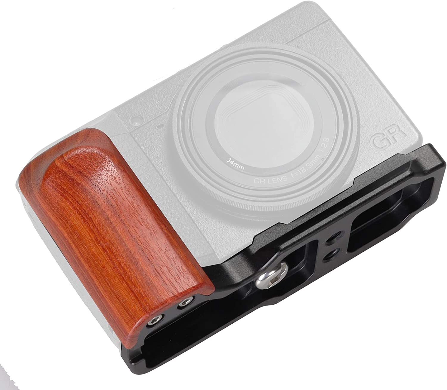 Handmade Wooden Wood Hand Grip L Plate Holder for Ricoh GR III GR3 GRIII  Camera