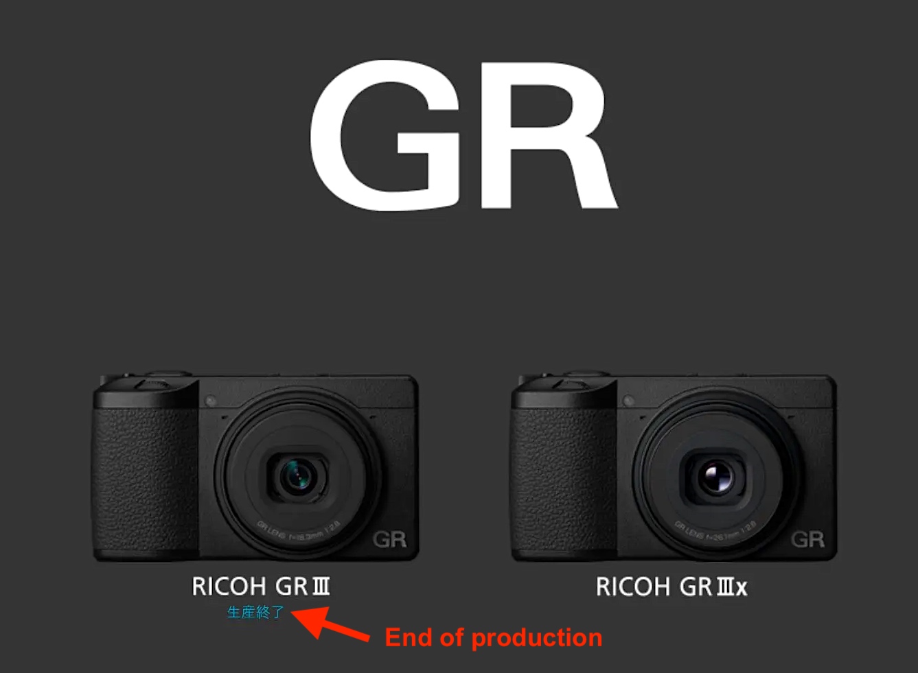 The Ricoh GR III camera is now discontinued - Pentax & Ricoh Rumors